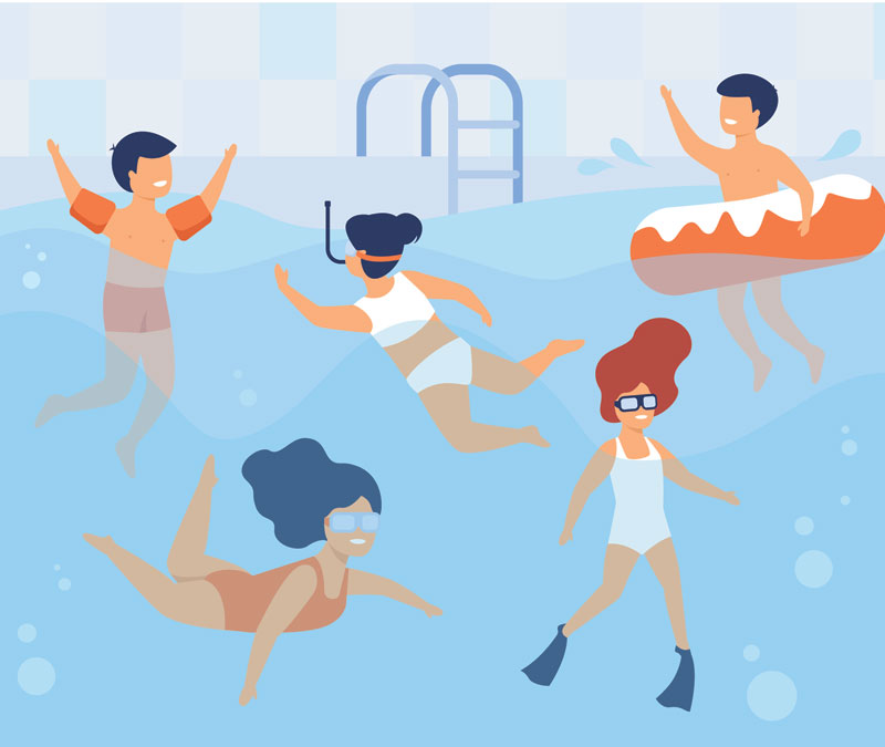souris-river-swim-lessons graphic of people swimming in a pool